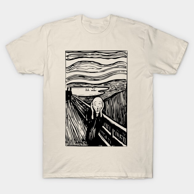 Edvard Munch The Scream Graphic T-Shirt by CatsandBats